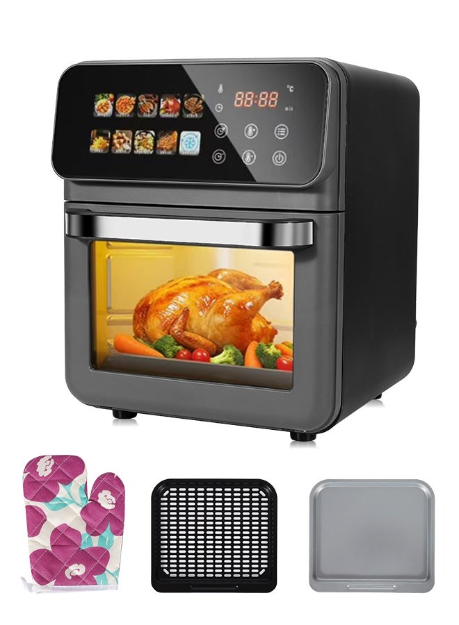 OHAHO Air Fryer 10L, 1350W Digital Air Fryer with 10 Preset Menus, 24H Delay Timer, Adjustable Temperature 80–200°C, Large Capacity Fryers for Family & Home Cooking - Image 1